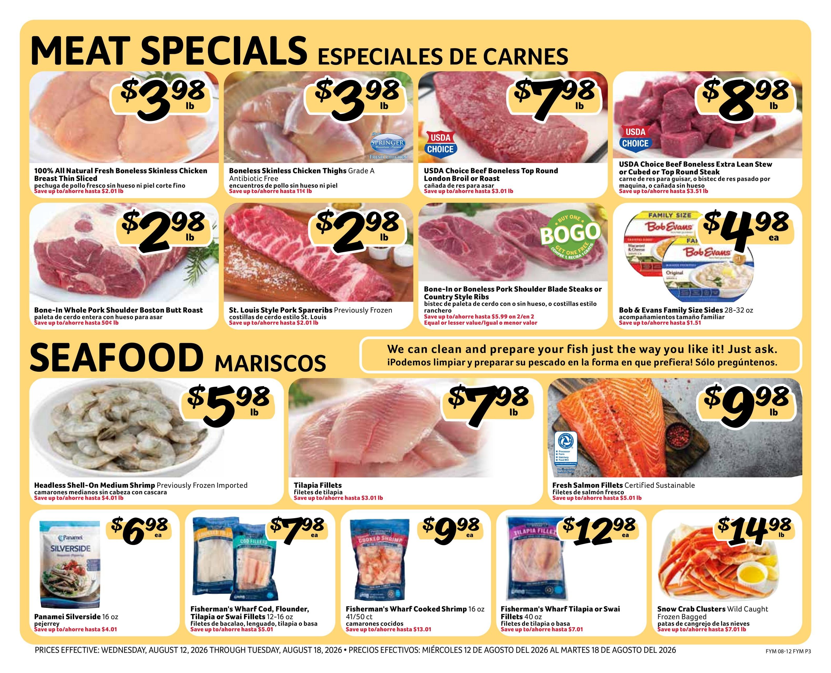 Fresco Y Mas (FL) Weekly Ad August 12 - 18, 2026