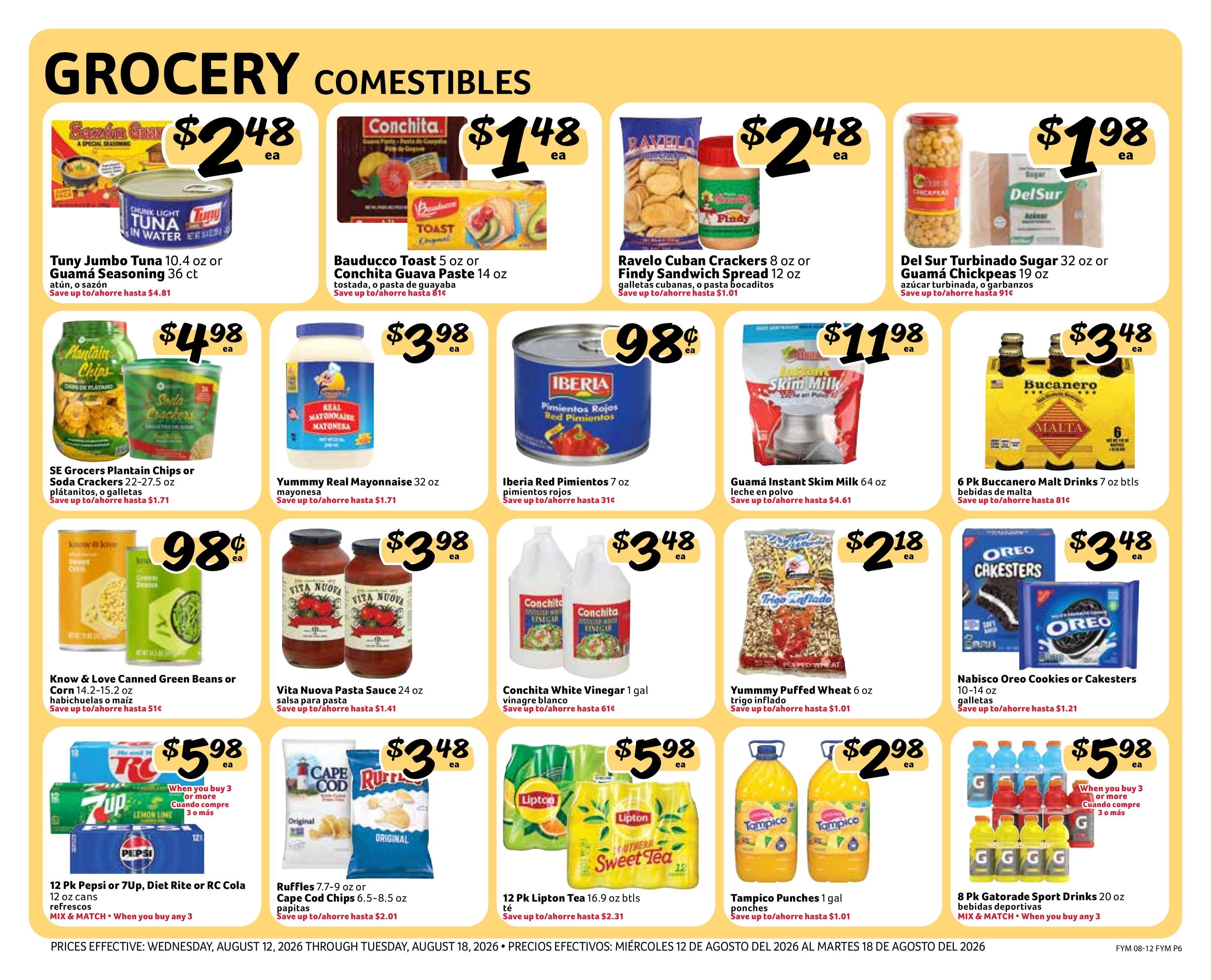 Fresco Y Mas (FL) Weekly Ad August 12 - 18, 2026