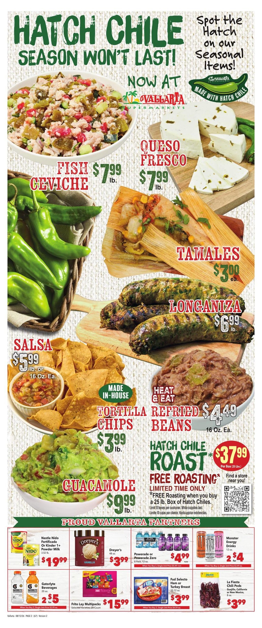 Vallarta Supermarkets (Scottsdale–Goodyear Area, AZ) Grocery Savings Weekly Ad August 12 - 18, 2026