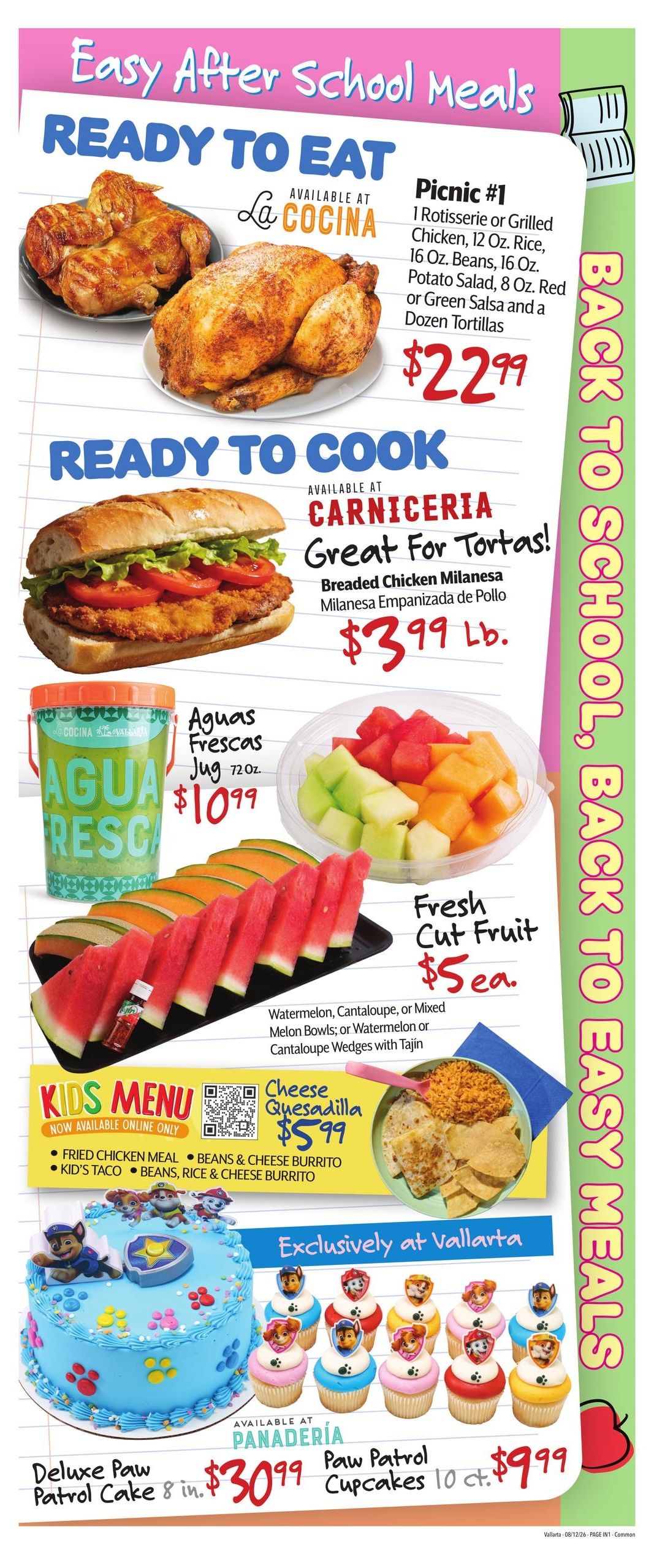 Vallarta Supermarkets (Scottsdale–Avondale Area, AZ) Grocery Savings Weekly Ad August 12 - 18, 2026