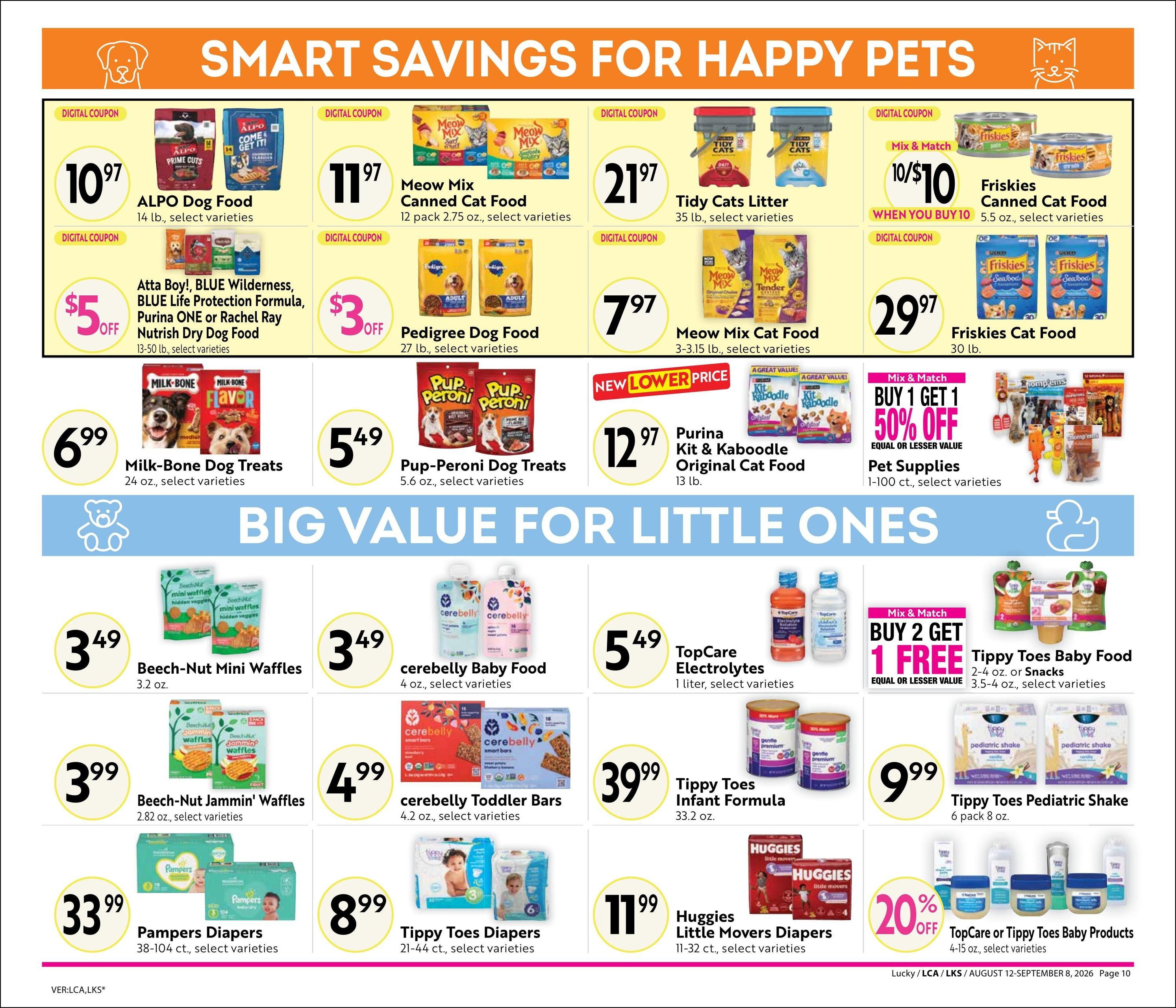 Lucky Supermarkets (CA) Online Savings Guide Weekly Ad August 12 - September 8, 2026