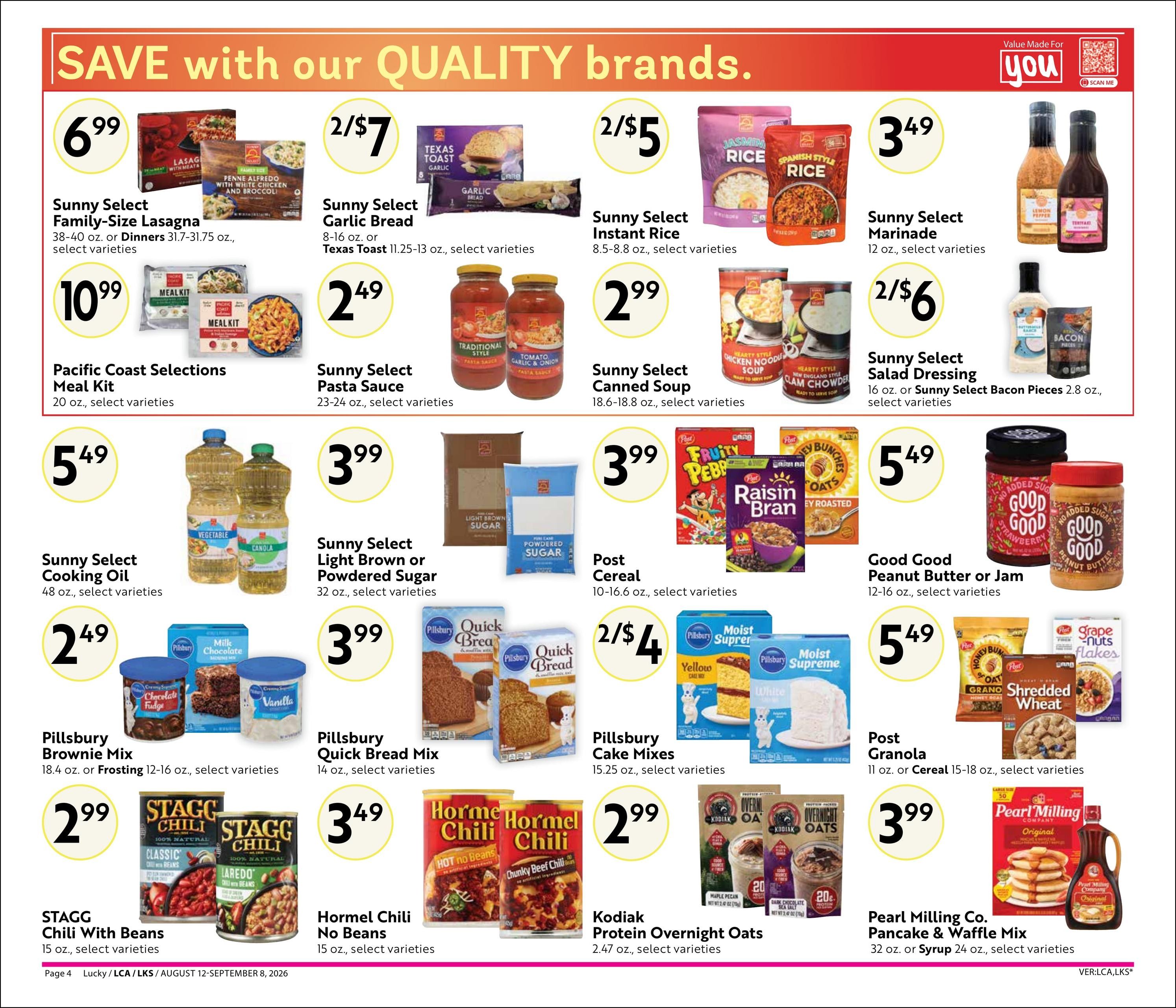 Lucky Supermarkets (CA) Online Savings Guide Weekly Ad August 12 - September 8, 2026
