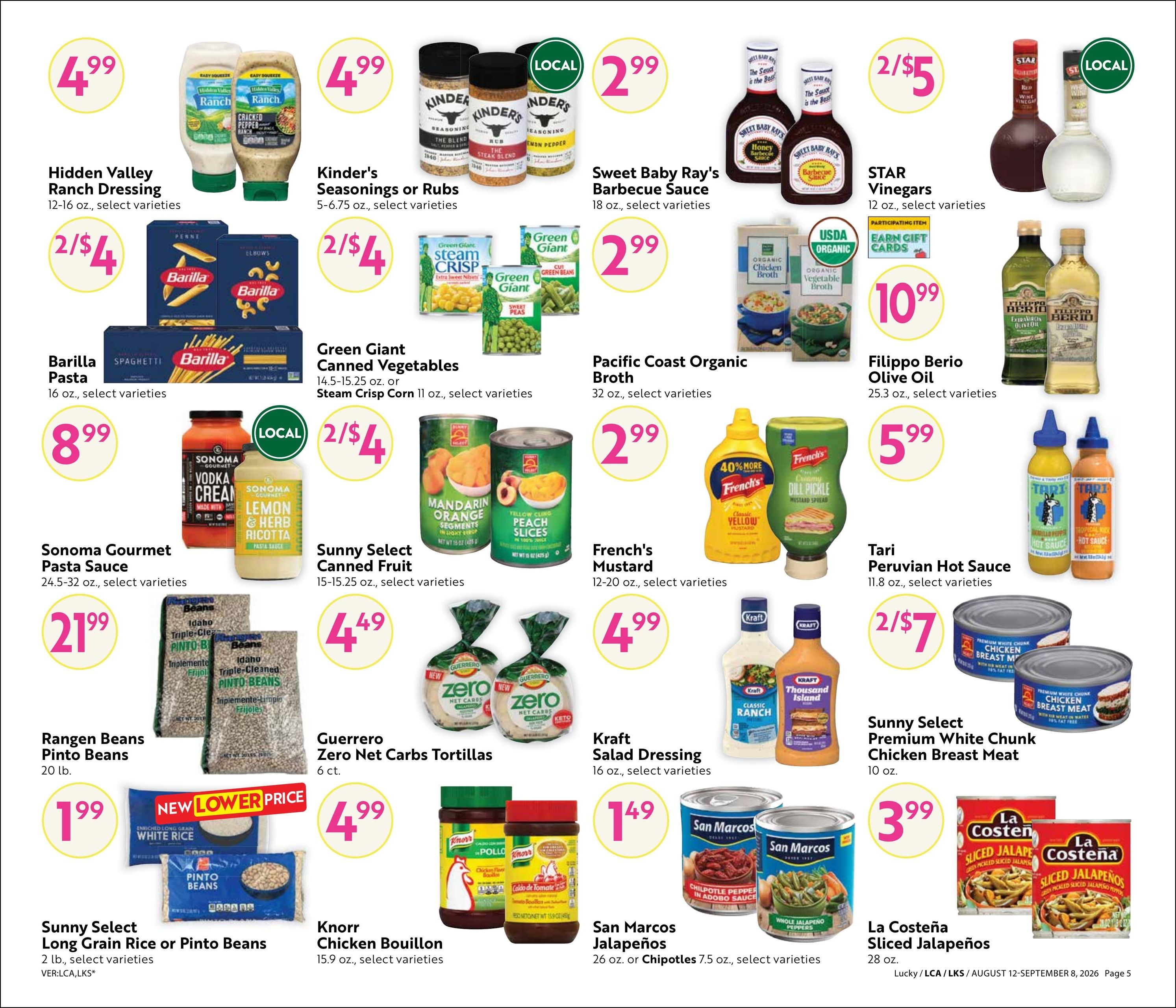 Lucky Supermarkets (CA) Online Savings Guide Weekly Ad August 12 - September 8, 2026