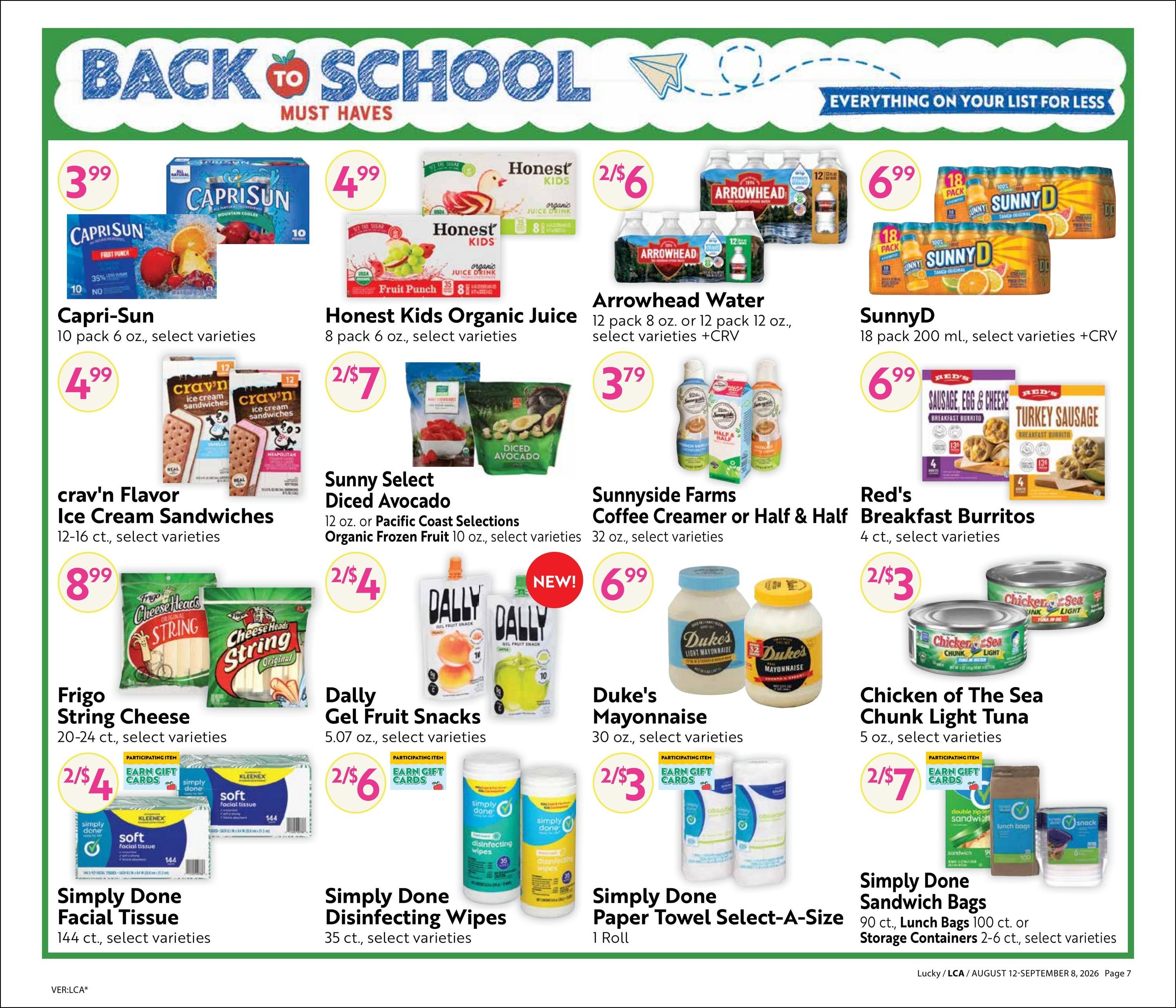 Lucky Supermarkets (CA) Online Savings Guide Weekly Ad August 12 - September 8, 2026
