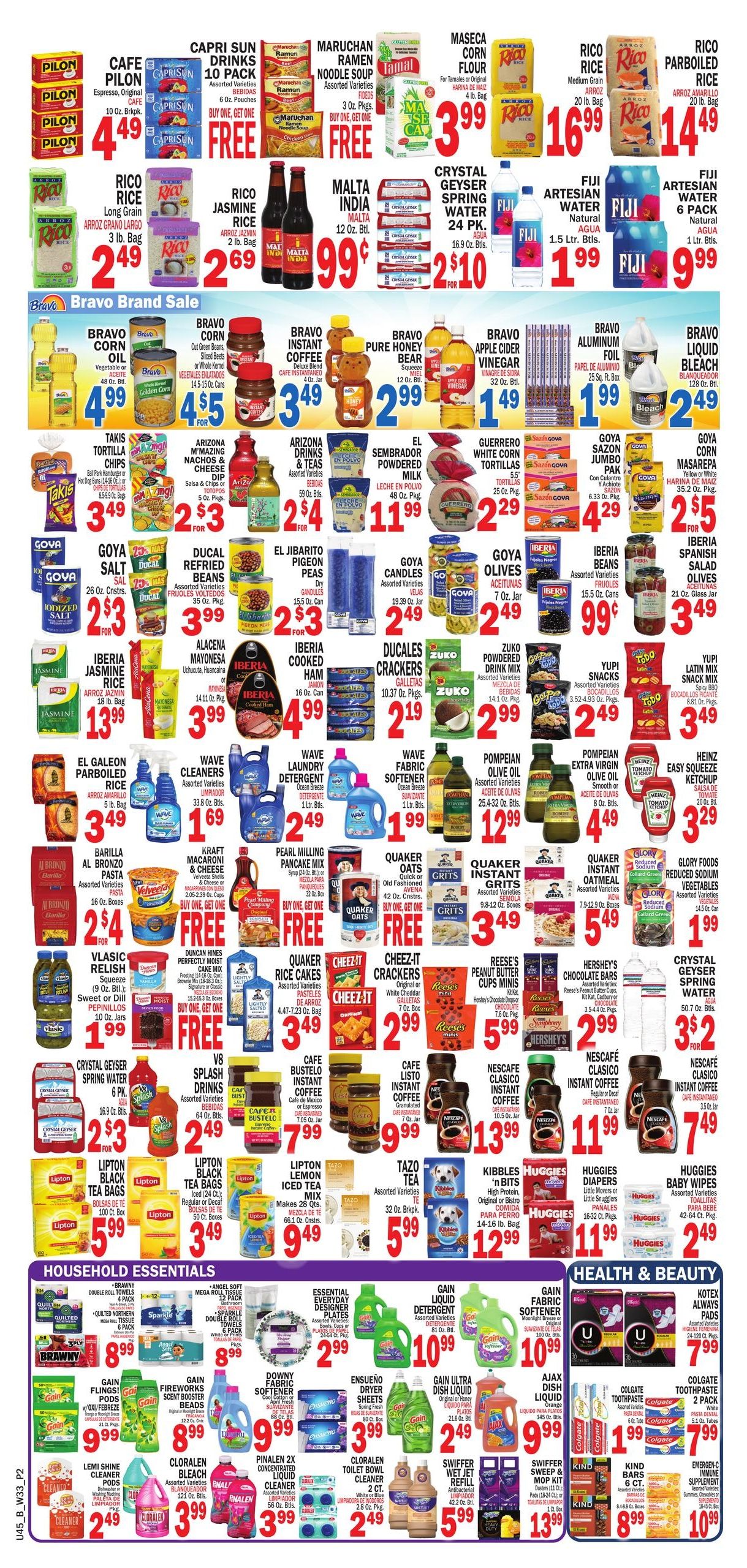 Bravo Supermarket (Hollywood Area, FL) Bravo Florida Weekly Weekly Ad August 13 - 19, 2026