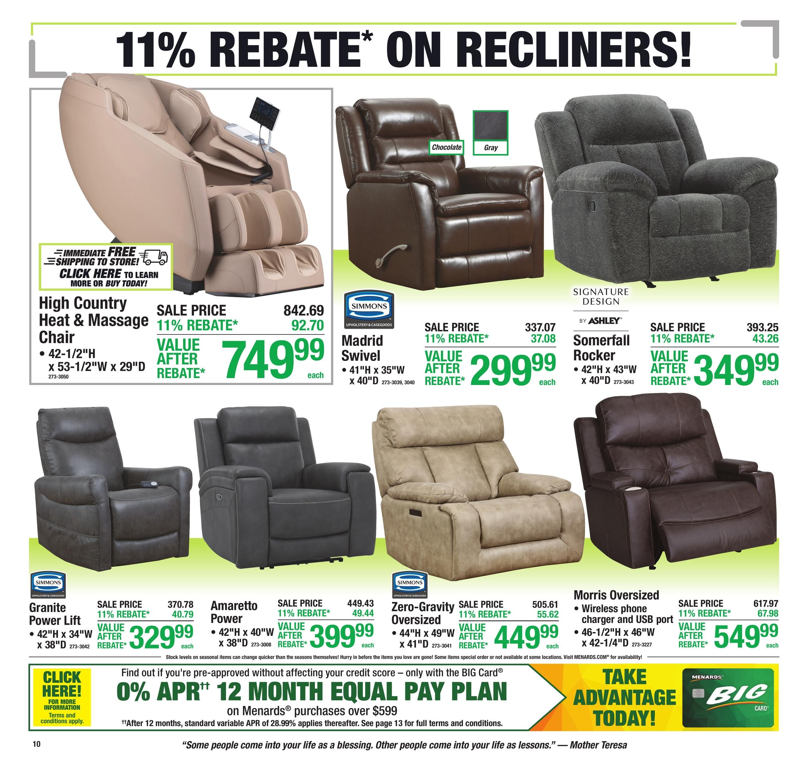 Menards (Bono Area, AR) 11% Rebate Sale Weekly Ad August 12 - 24, 2026