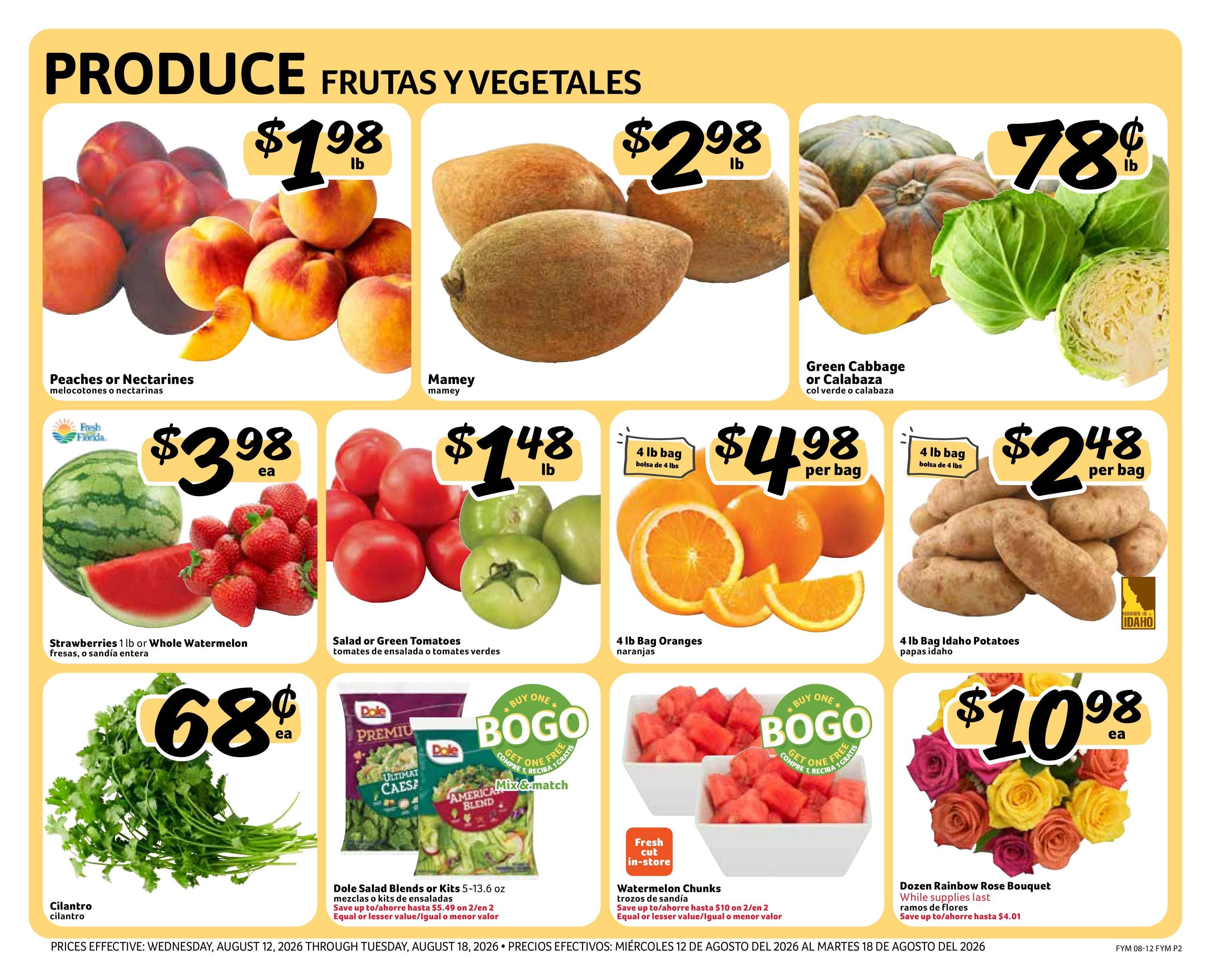 Fresco Y Mas (Tampa–St. Petersburg Area, FL) Weekly Ad August 12 - 18, 2026