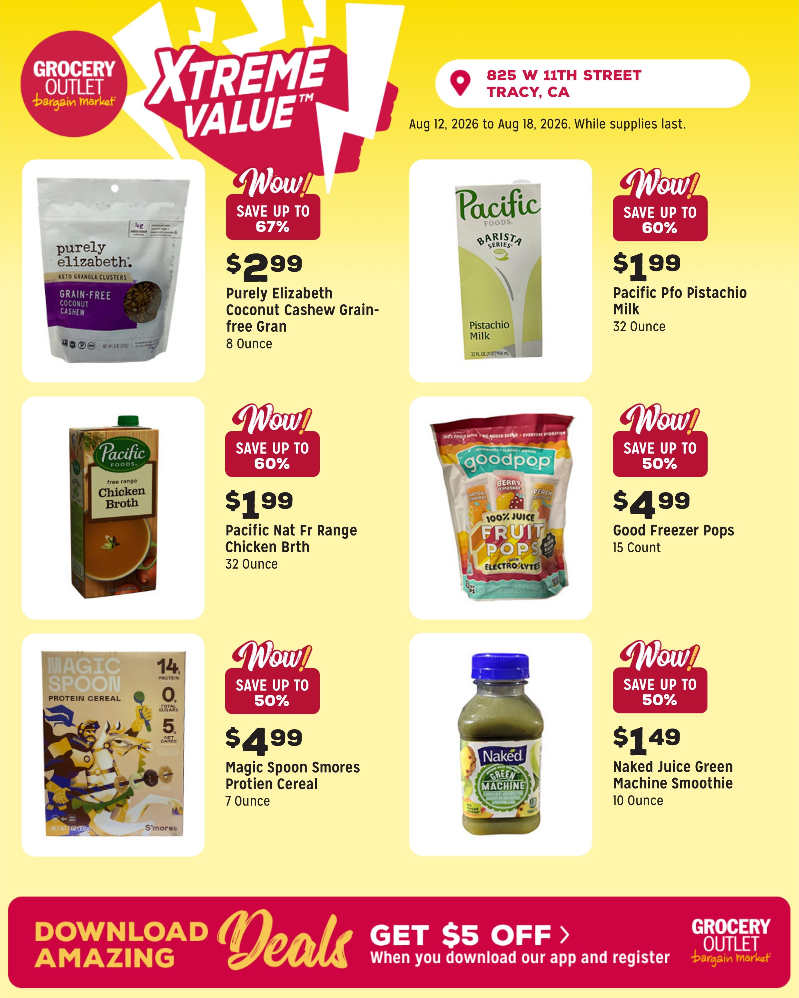 Grocery Outlet (Tracy Area, CA) Weekly Ad August 12 - 18, 2026