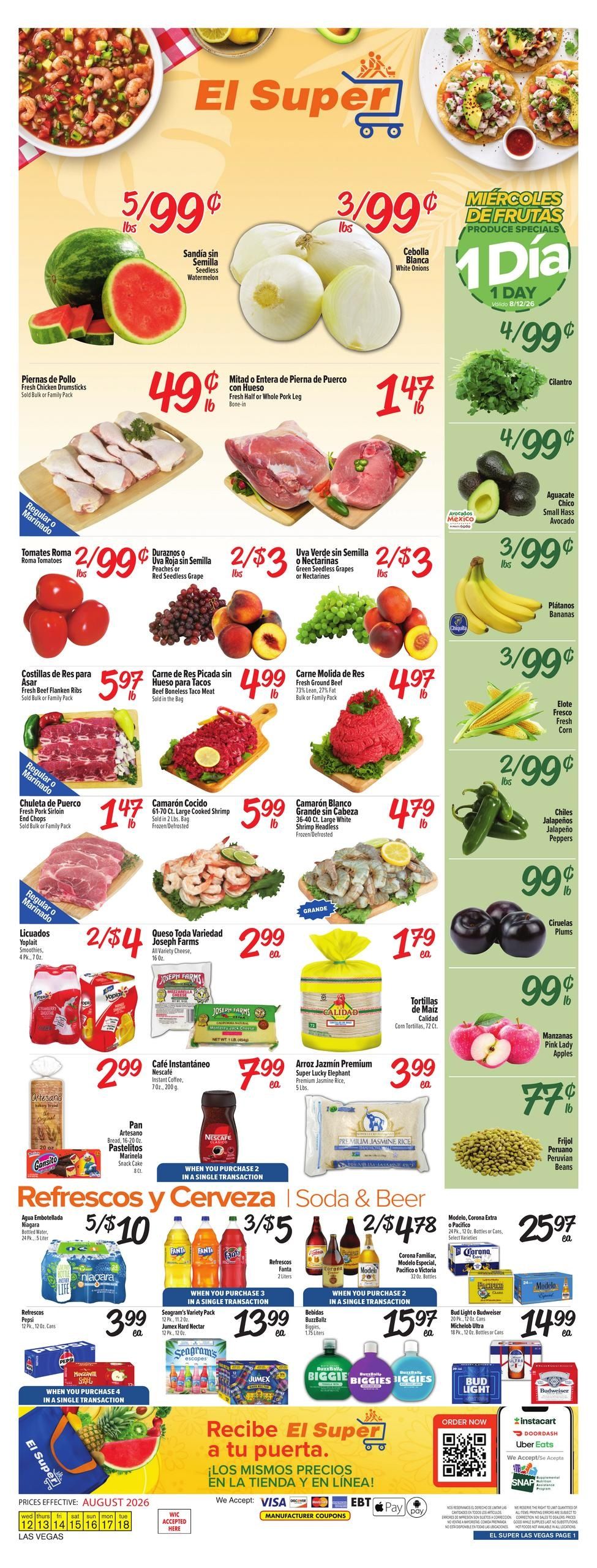 El Super (Las Vegas–Henderson Area, NV) Weekly Ad August 12 - 18, 2026