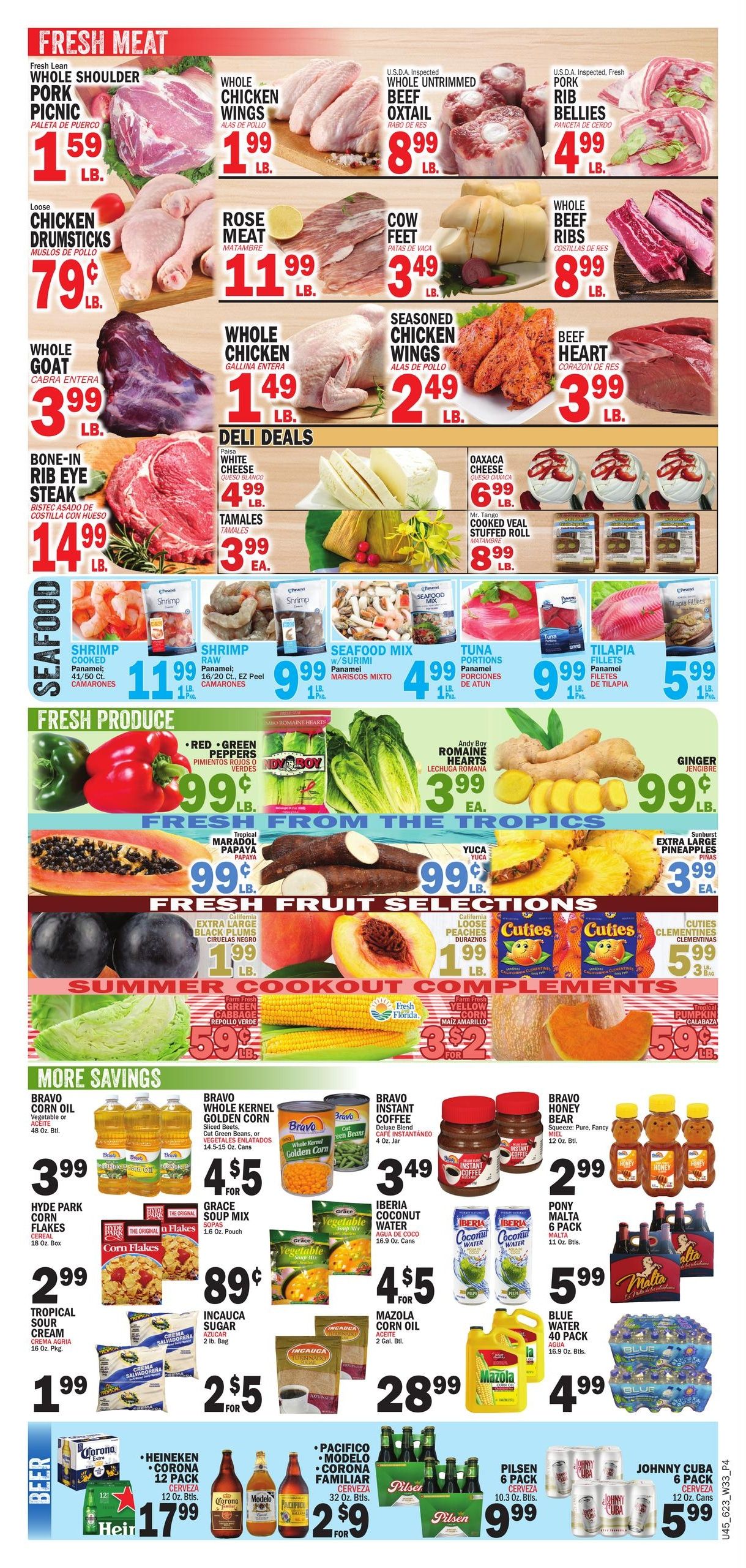 Bravo Supermarket (Coral Springs Area, FL) Bravo Florida Weekly Weekly Ad August 13 - 19, 2026