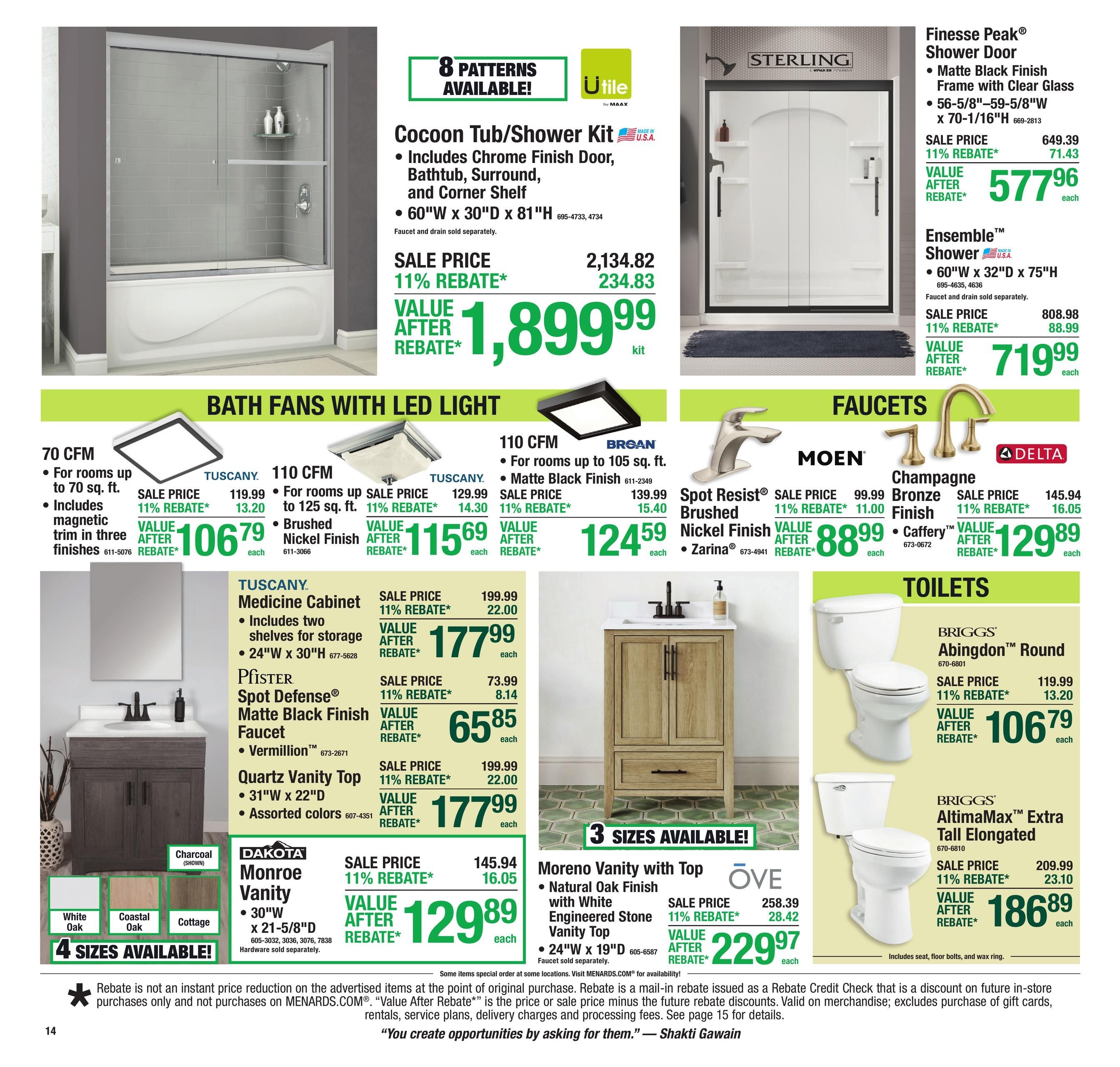 Menards (Champaign Area, IL) 11% Rebate Sale Weekly Ad August 12 - 24, 2026