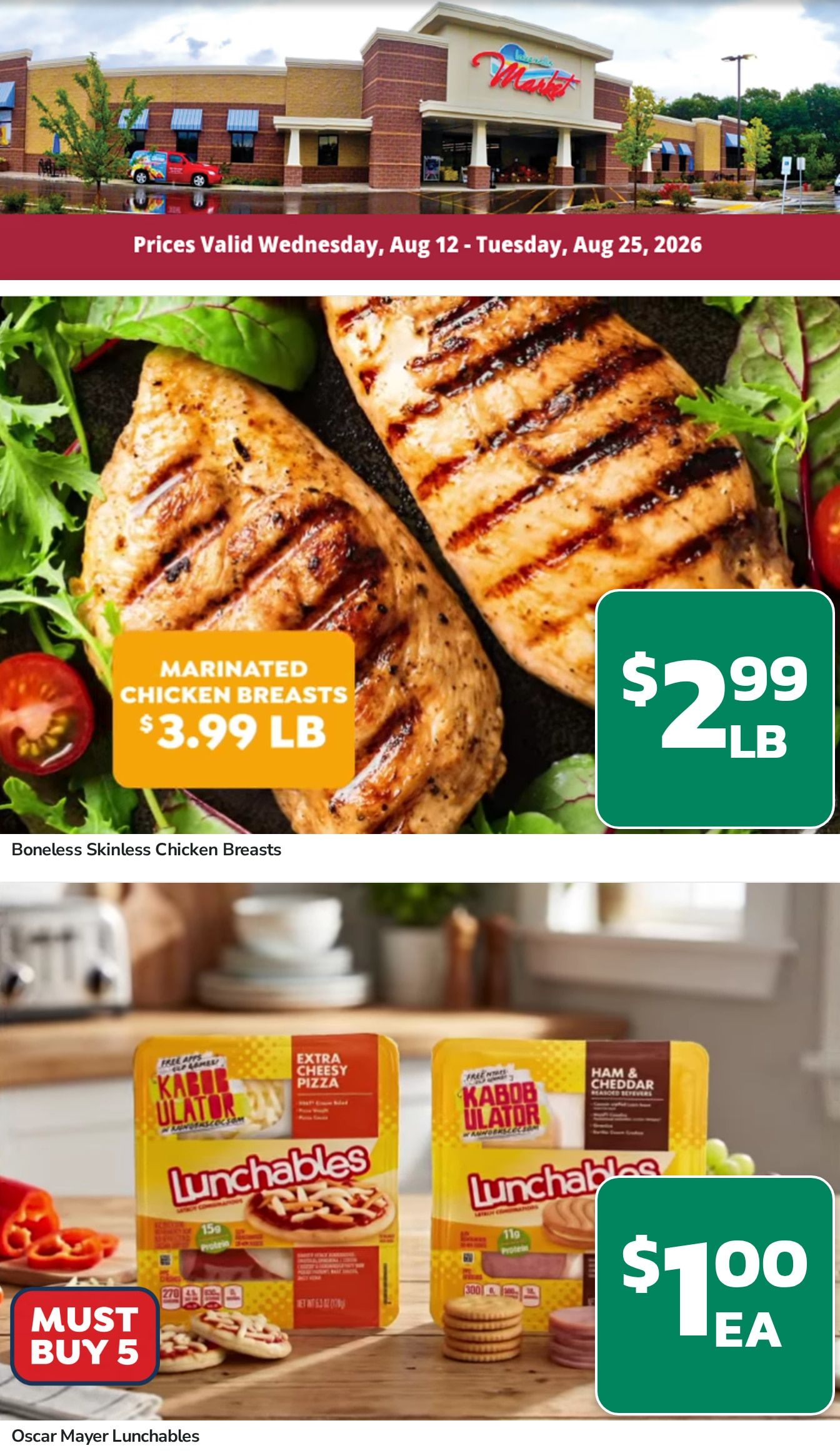 Lake Mills Market Weekly Ad August 12 - 25, 2026