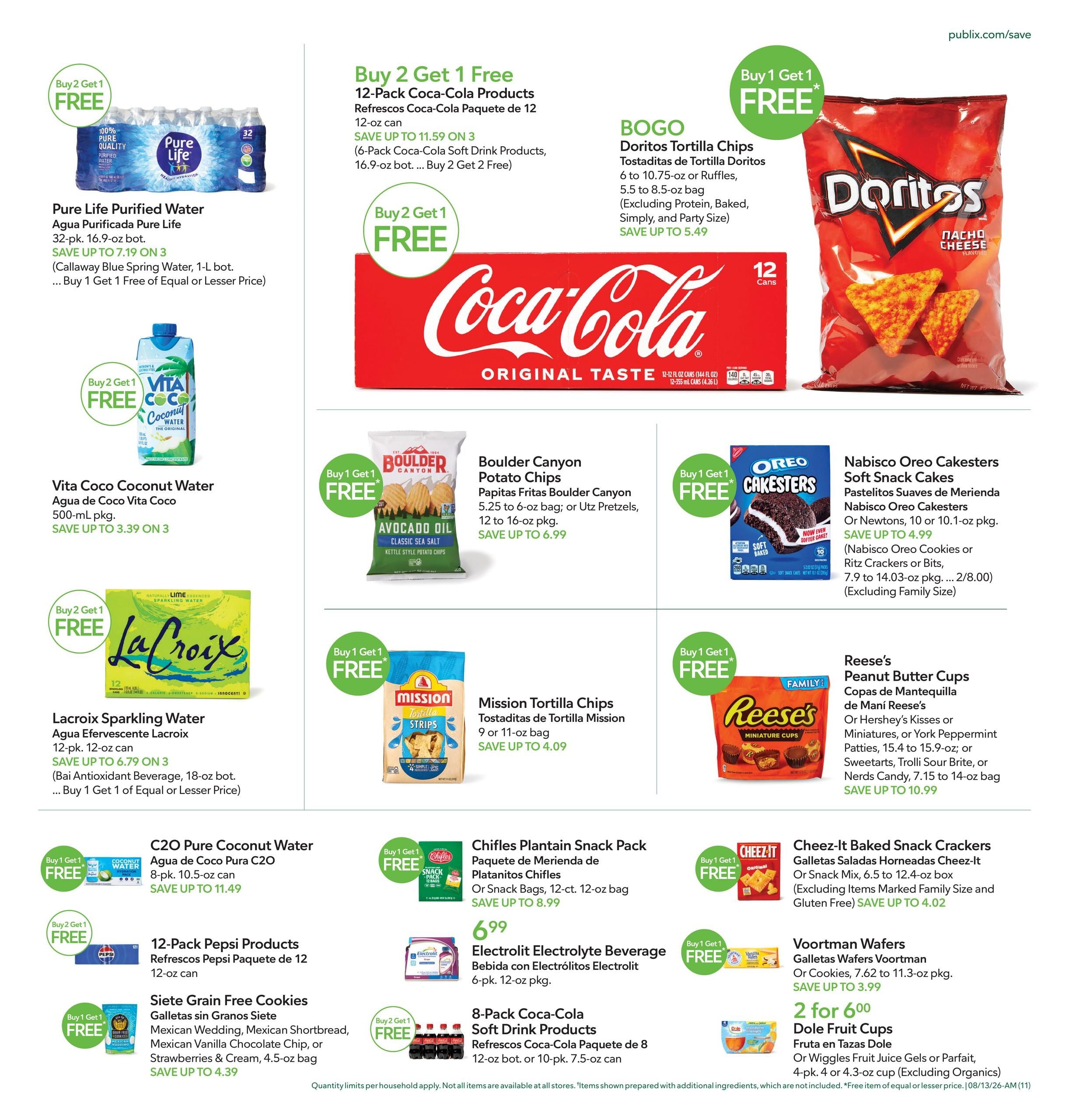 Publix (Atlanta–South Fulton Area, GA) Anuncio Semanal Español Weekly Ad August 12 - 18, 2026