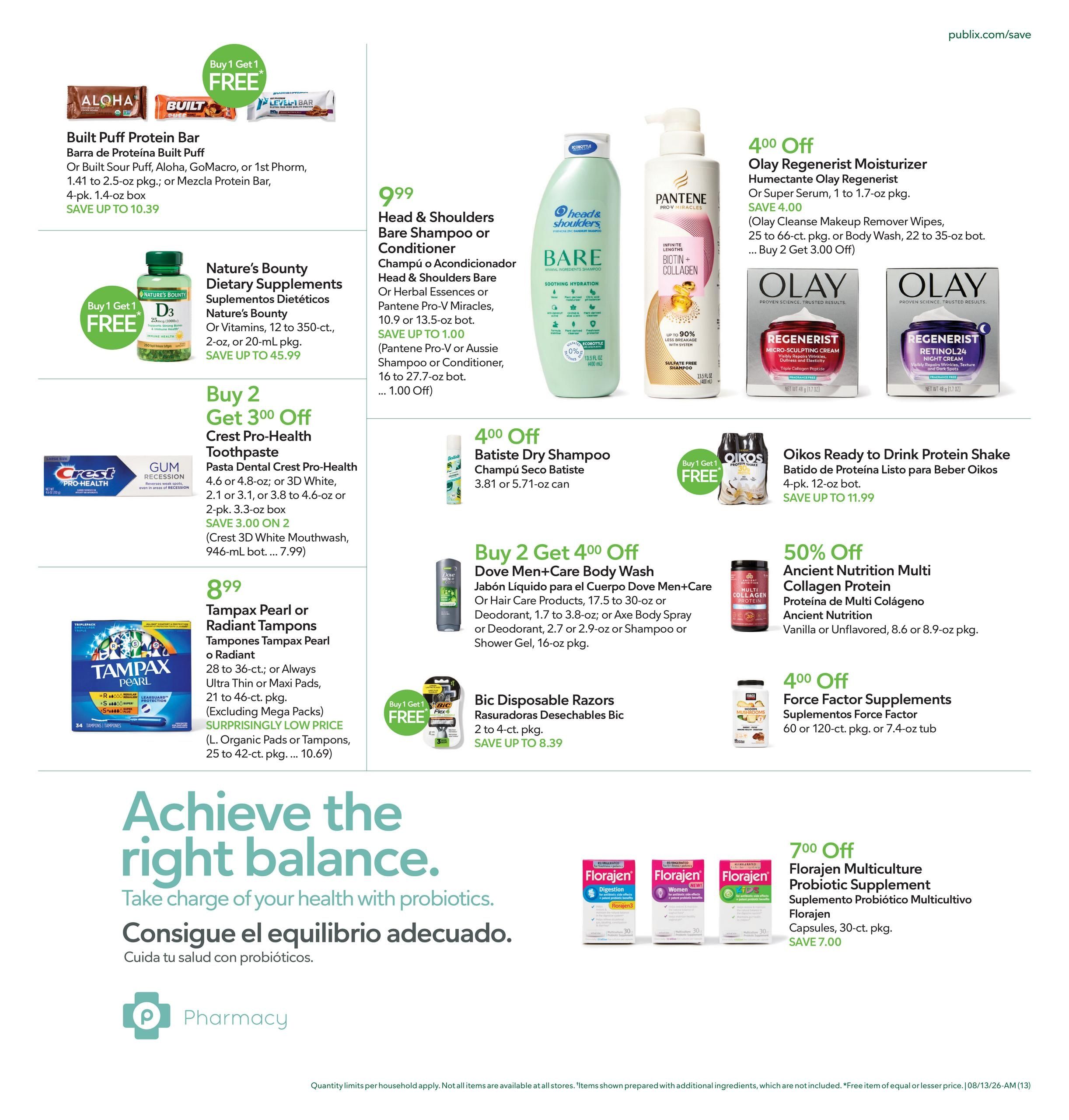 Publix (Atlanta–South Fulton Area, GA) Anuncio Semanal Español Weekly Ad August 12 - 18, 2026