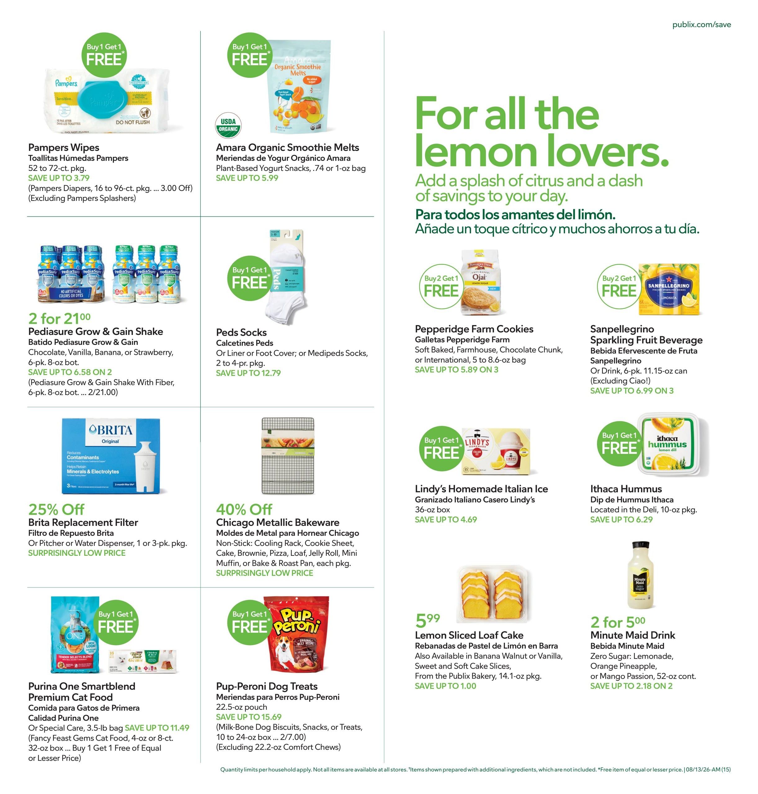 Publix (Atlanta–South Fulton Area, GA) Anuncio Semanal Español Weekly Ad August 12 - 18, 2026
