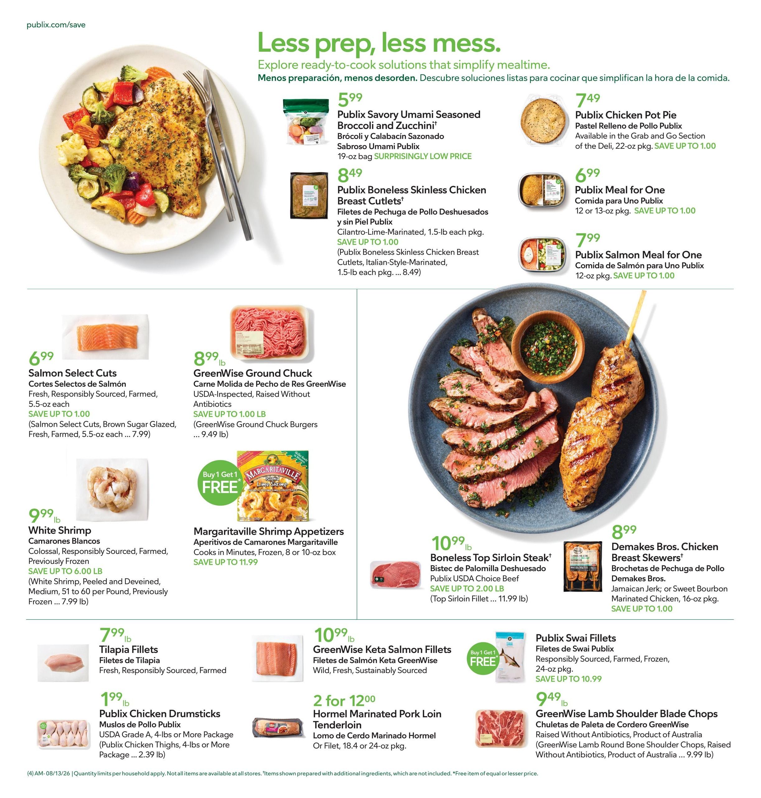 Publix (Atlanta–South Fulton Area, GA) Anuncio Semanal Español Weekly Ad August 12 - 18, 2026