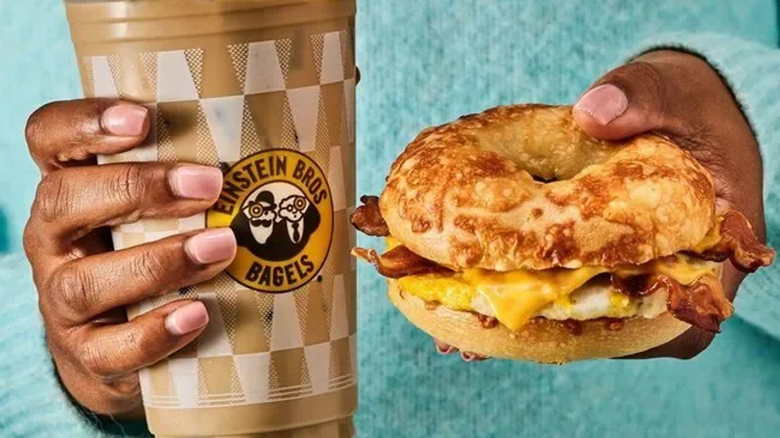 Einstein Bros. Bagels: $8 Breakfast & Brew Einstein Bros. Bagels: $8 Breakfast & Brew