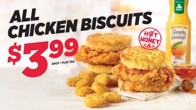 Hardee's: Limited-Time $3.99 Chicken Biscuits