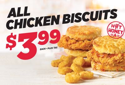 Hardee's: Limited-Time $3.99 Chicken Biscuits