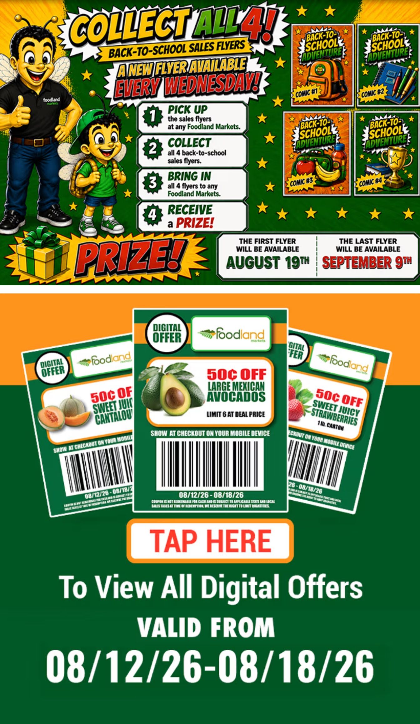 Foodland Markets (1314 S. Buckner Blvd, Dallas, TX) Weekly Ad August 12 - 18, 2026