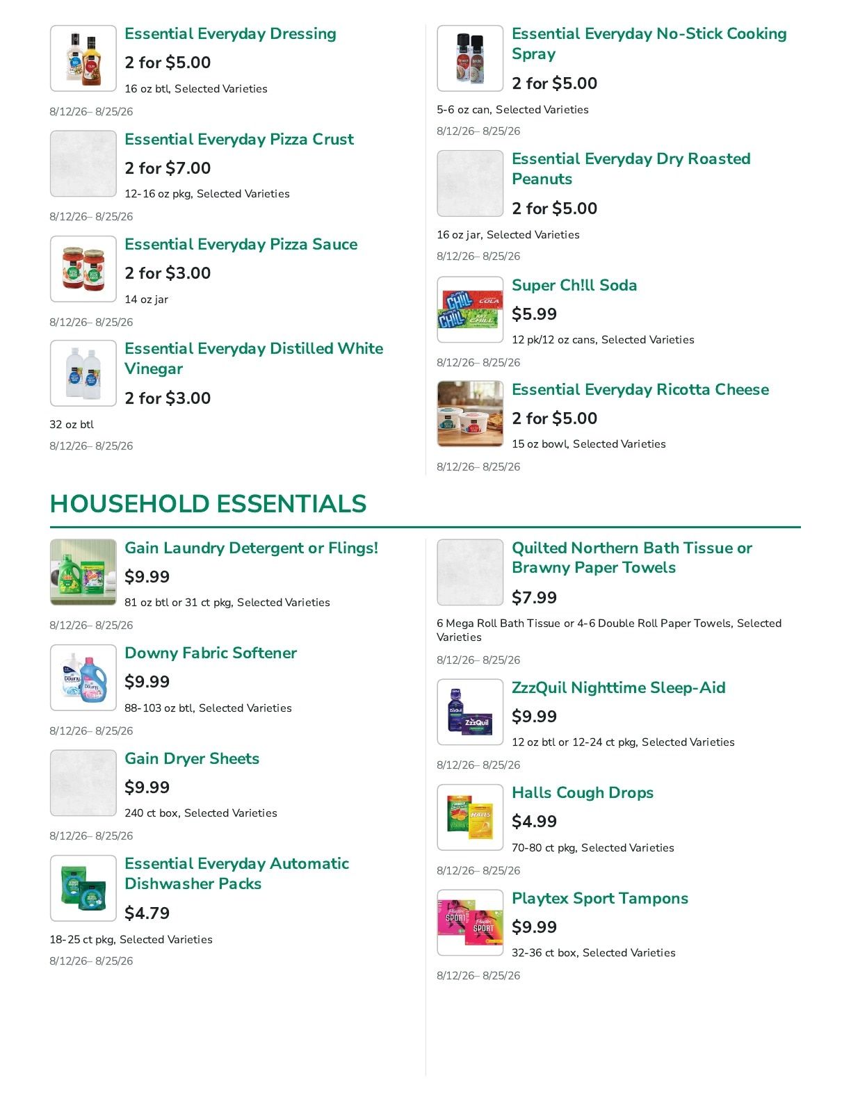 Super Ron's Food Center Weekly Ad August 12 - 25, 2026