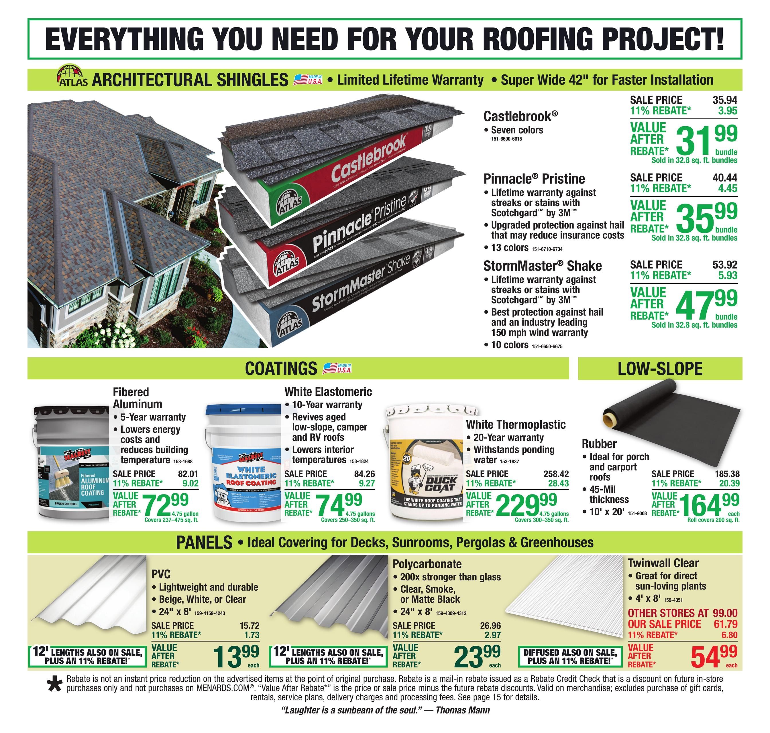 Menards (MI, WI) 11% Rebate Sale Weekly Ad August 12 - 24, 2026