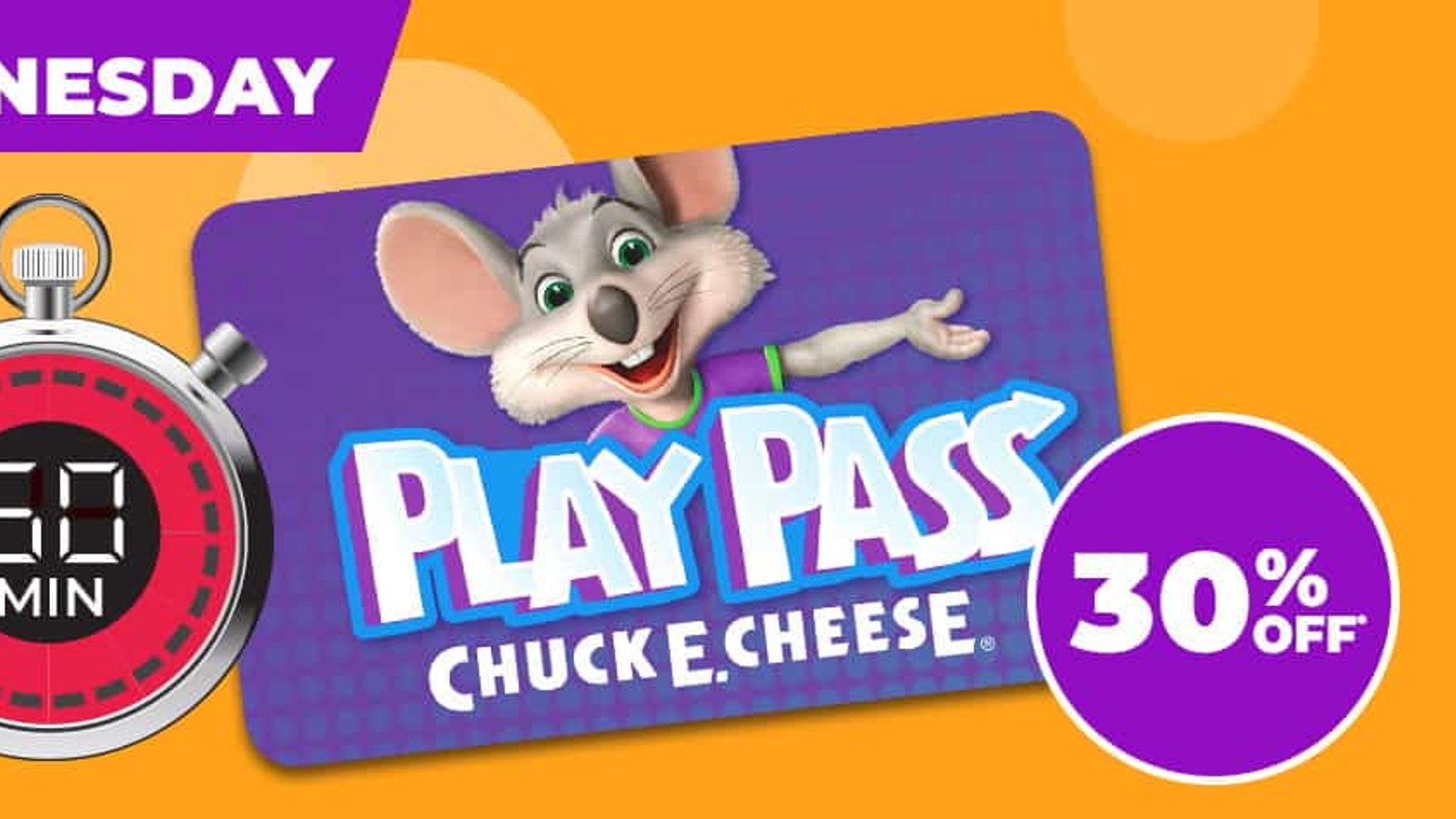 Chuck E. Cheese Winning Wednesday