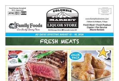 Columbia Market Weekly Ad August 12 - 18, 2026