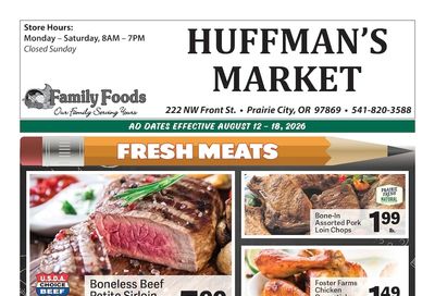 Huffman's Market Weekly Ad August 12 - 18, 2026