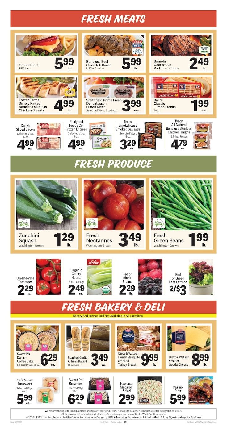 Stanfield's Main Street Market Weekly Ad August 12 - 18, 2026