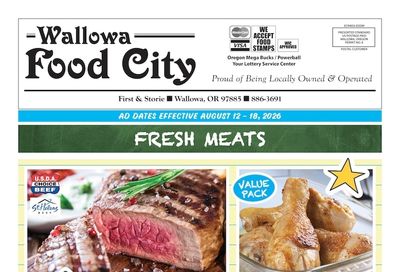 Wallowa Food City Weekly Ad August 12 - 18, 2026