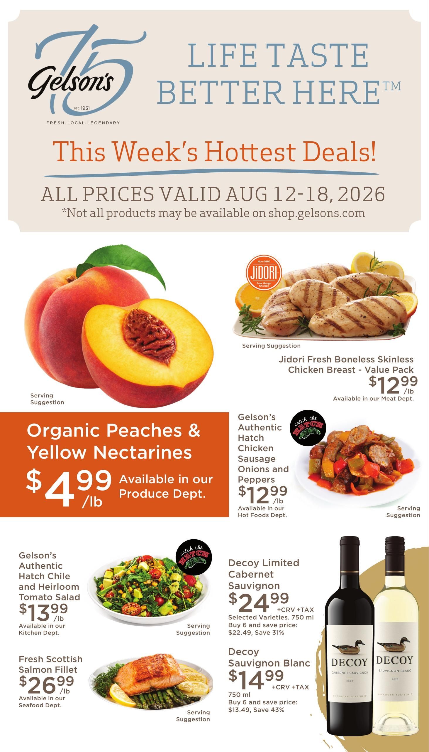 Gelson's Market (CA) Weekly Ad August 12 - 18, 2026