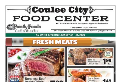 Coulee City Food Center Weekly Ad August 12 - 18, 2026