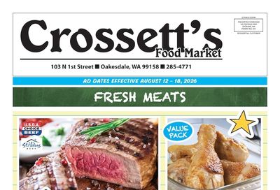 Crossett's Food Market Weekly Ad August 12 - 18, 2026