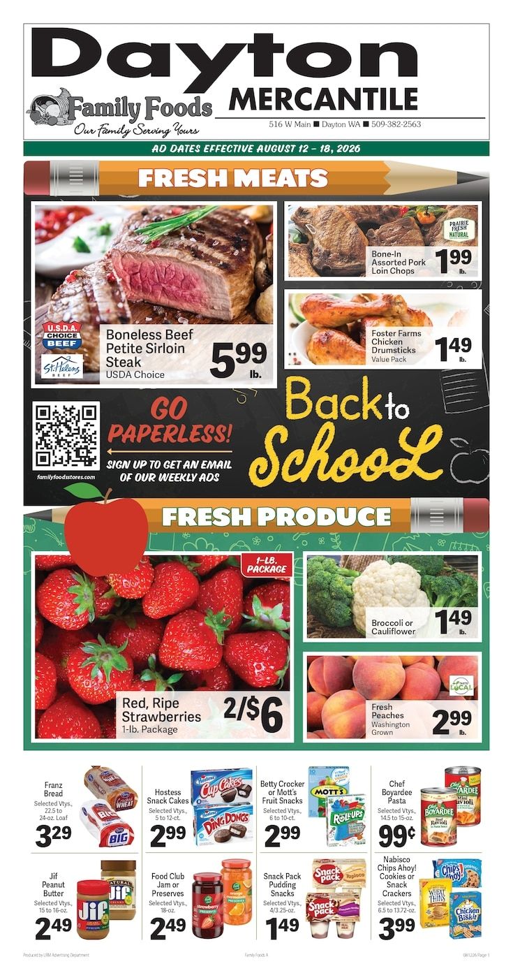 Dayton Mercantile Weekly Ad August 12 - 18, 2026