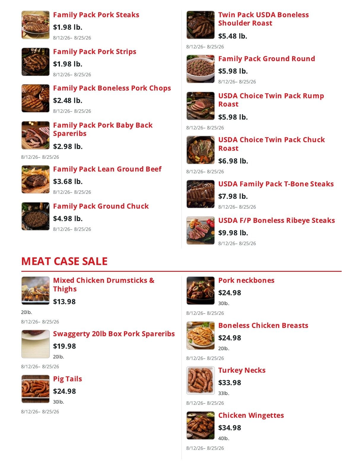 Shoppers Value Foods Louisiana Weekly Ad August 12 - 25, 2026