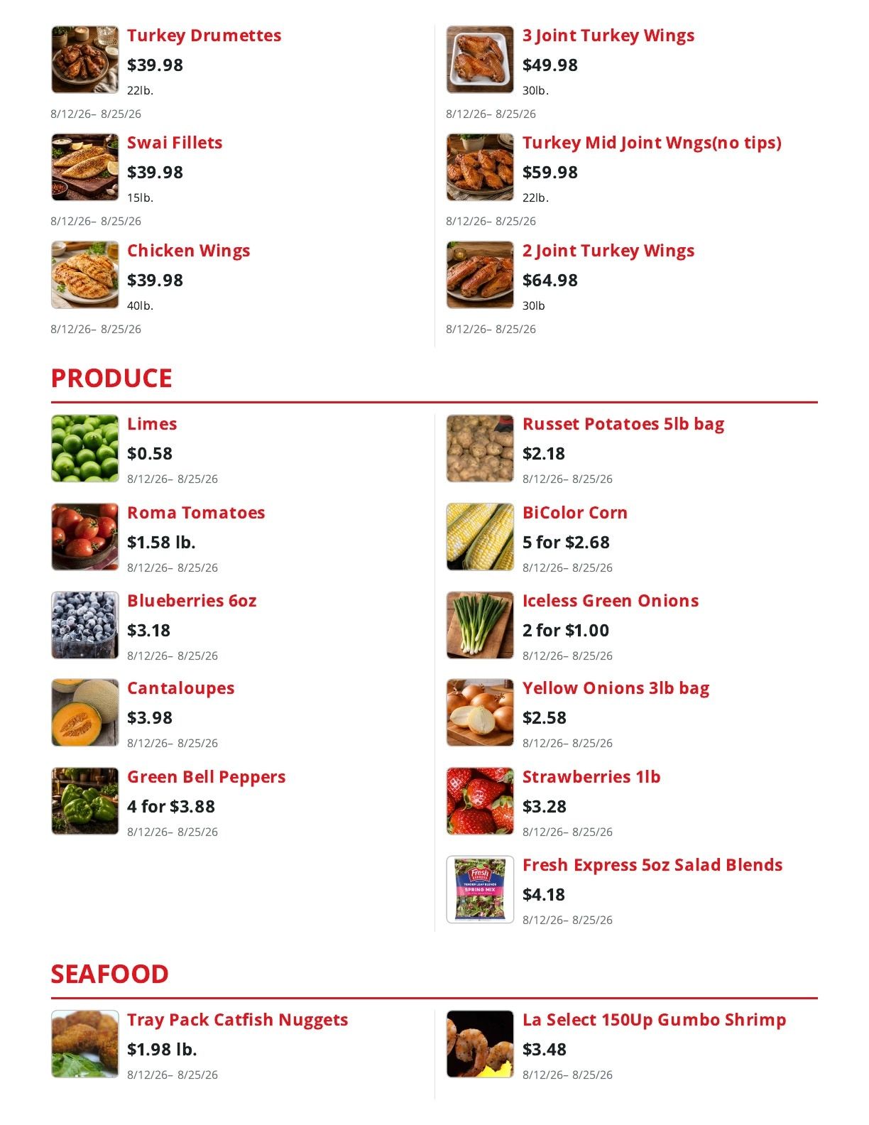 Shoppers Value Foods Louisiana Weekly Ad August 12 - 25, 2026