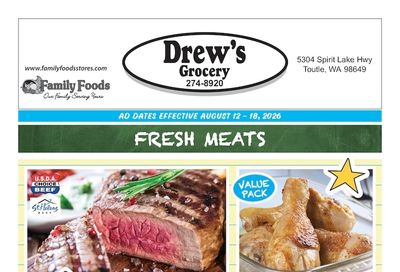 Drew's Grocery Weekly Ad August 12 - 18, 2026