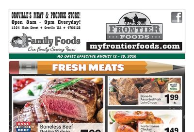 Frontier Foods Weekly Ad August 12 - 18, 2026