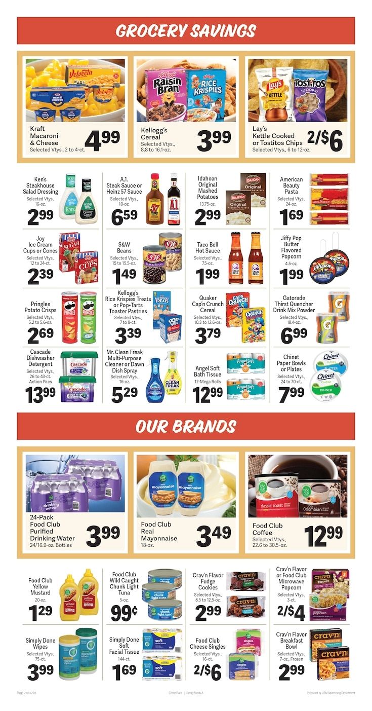 Frontier Foods Weekly Ad August 12 - 18, 2026