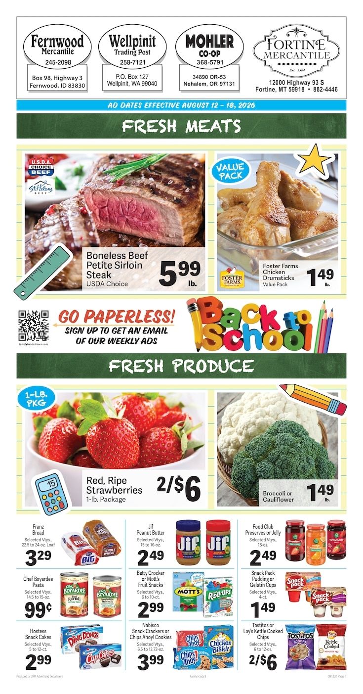 Wellpinit Trading Post Weekly Ad August 12 - 18, 2026