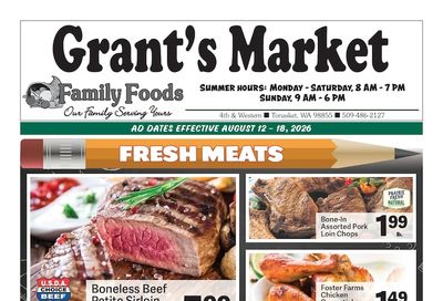 Grant's Family Foods Weekly Ad August 12 - 18, 2026