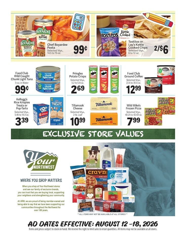 Sumas Market Weekly Ad August 12 - 18, 2026