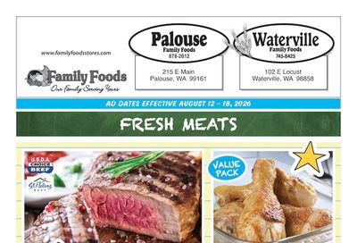 Waterville Family Foods Weekly Ad August 12 - 18, 2026