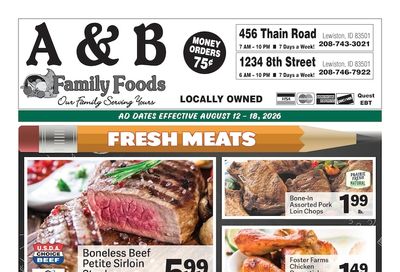 A&B Family Foods Weekly Ad August 12 - 18, 2026