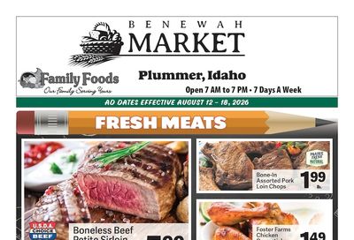 Benewah Market Weekly Ad August 12 - 18, 2026