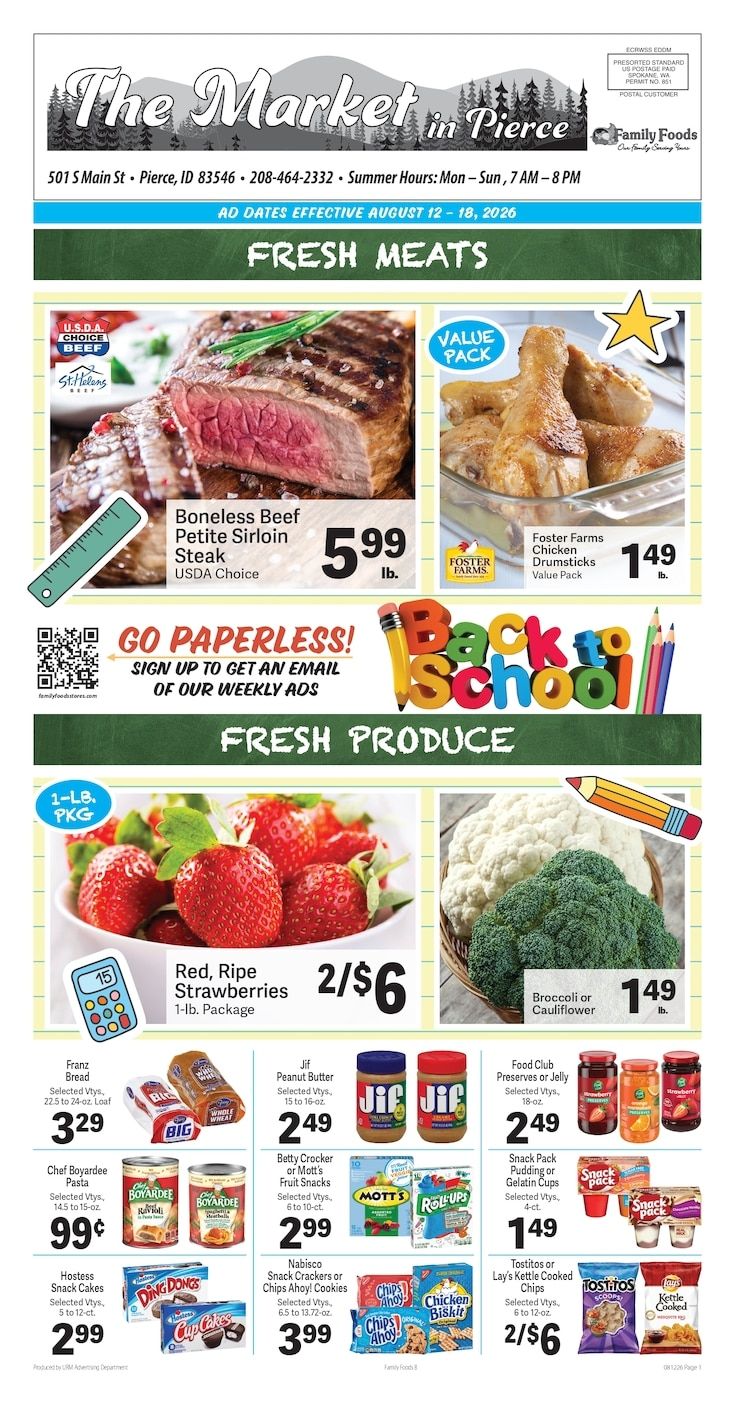 The Market in Pierce Weekly Ad August 12 - 18, 2026