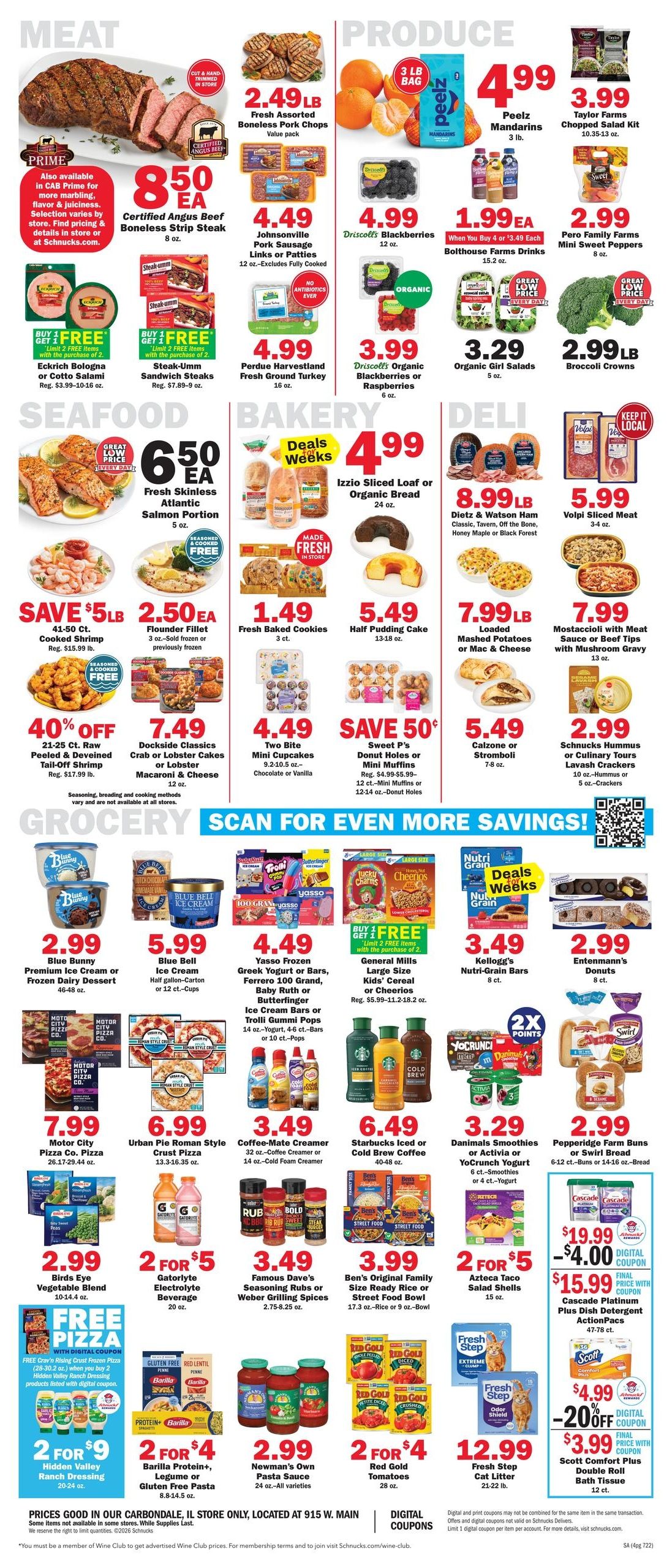 Schnucks (Carbondale Area, IL) Weekly Print Weekly Ad August 19 - 25, 2026