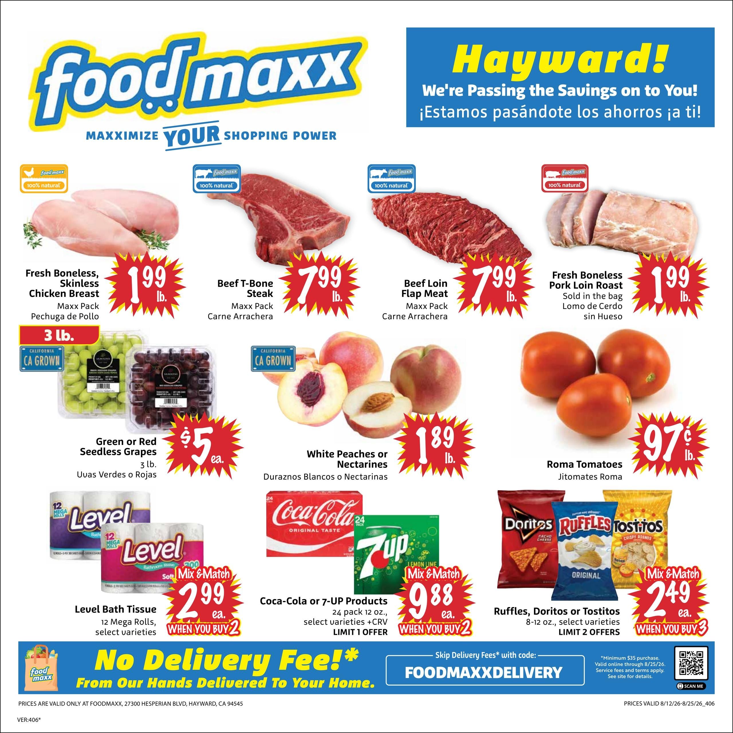 FoodMaxx (Fremont Area, CA) Weekly Ad August 12 - 25, 2026
