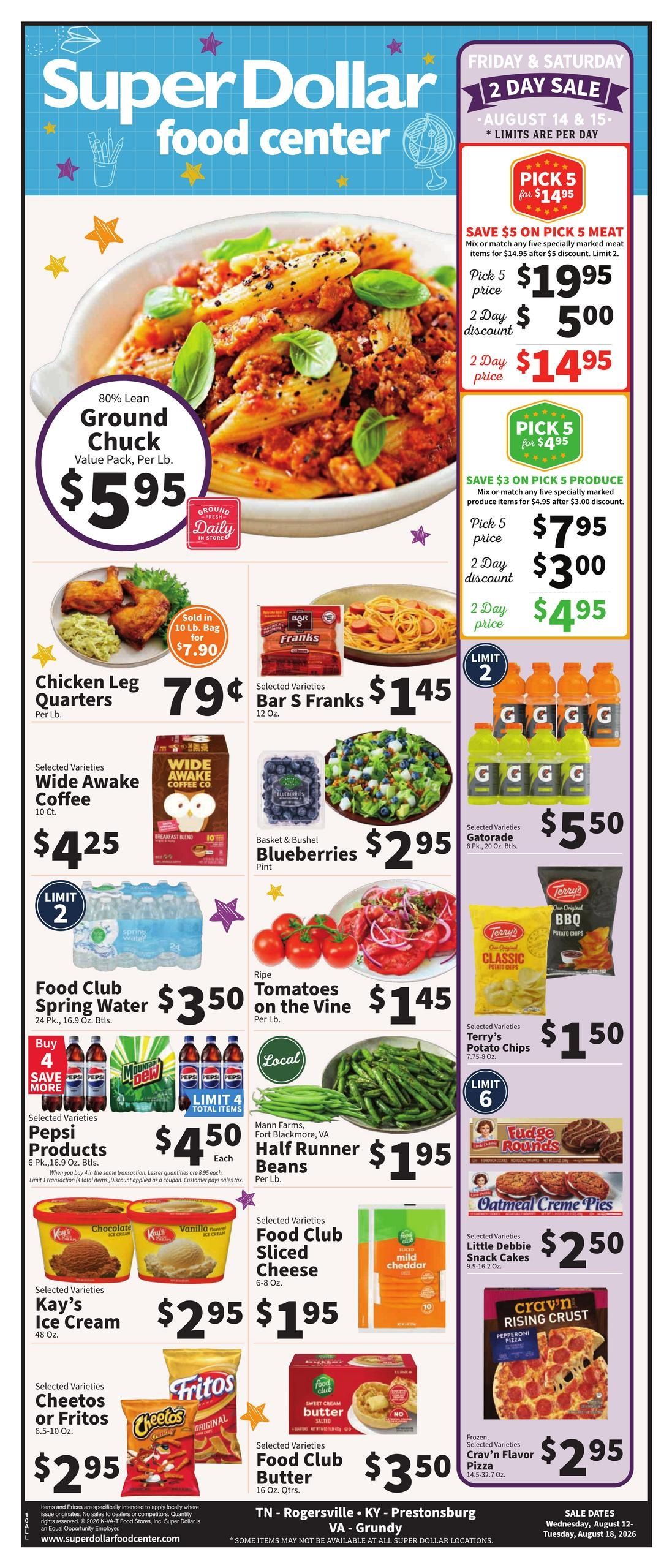 Super Dollar (Blackey–Louisa Area, KY) Weekly Ad August 12 - 18, 2026